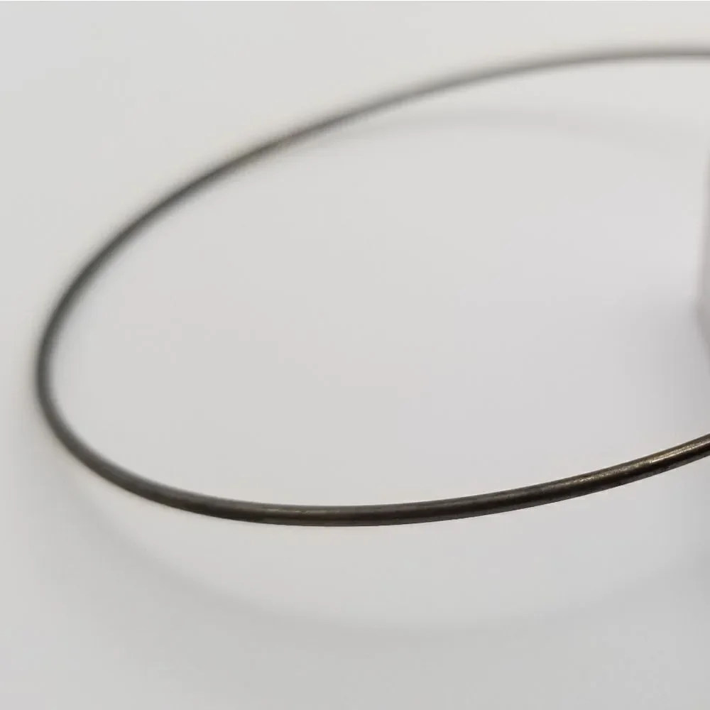 Dark silver tone bracelet bangle slider. B613